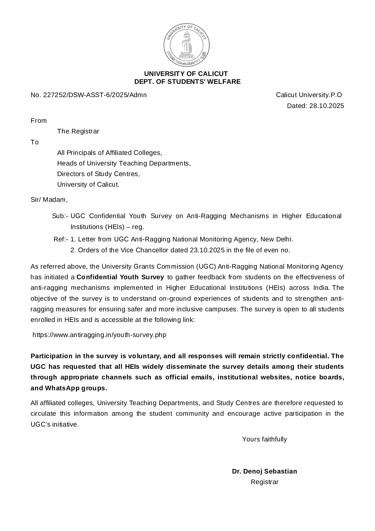 Anti Ragging Youth Servey page 0001